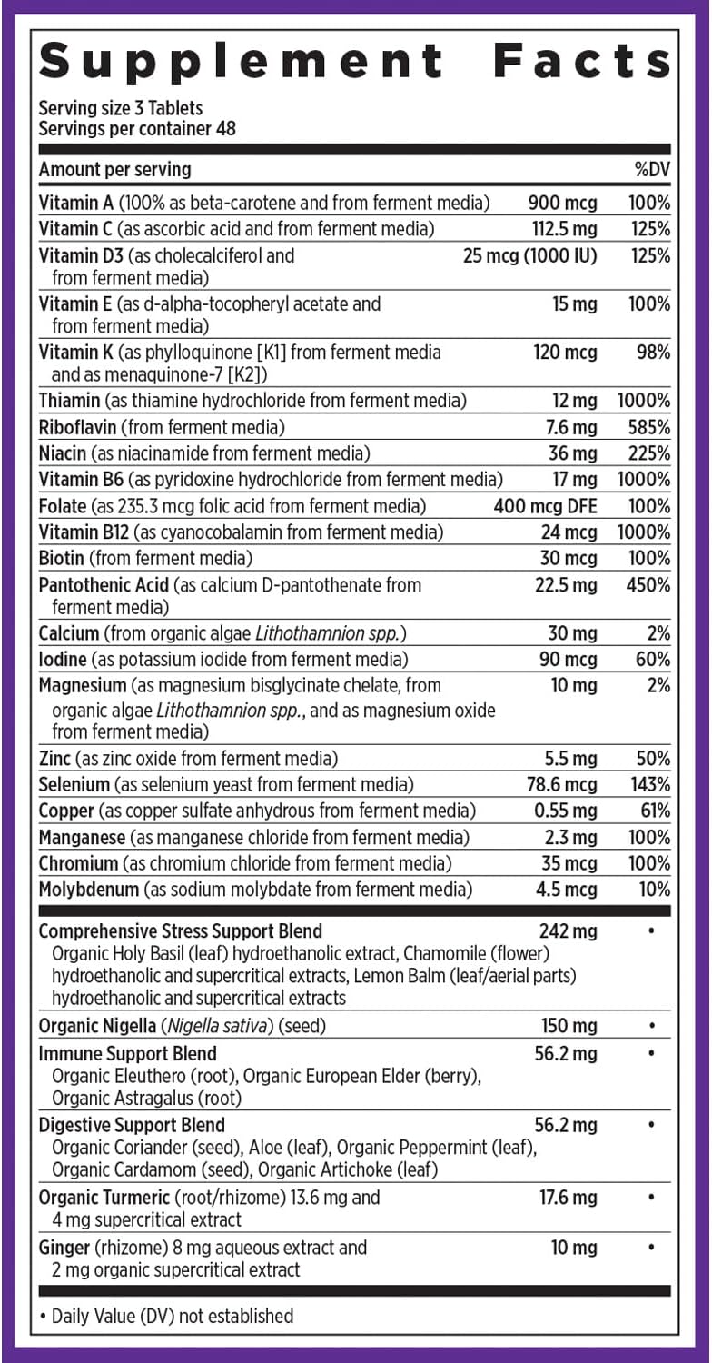 New Chapter Perfect Calm Daily Multivitamin for Stress & Mood Support - 144 Count - görsel 6