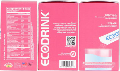 Lily of The Desert EcoDrink Nutrient Support Hydration Packets (3 Flavours) – Naturally Sweetened Multivitamin Electrolyte Mix with Aloe, 24 Stick Packs per Box, 7g Each