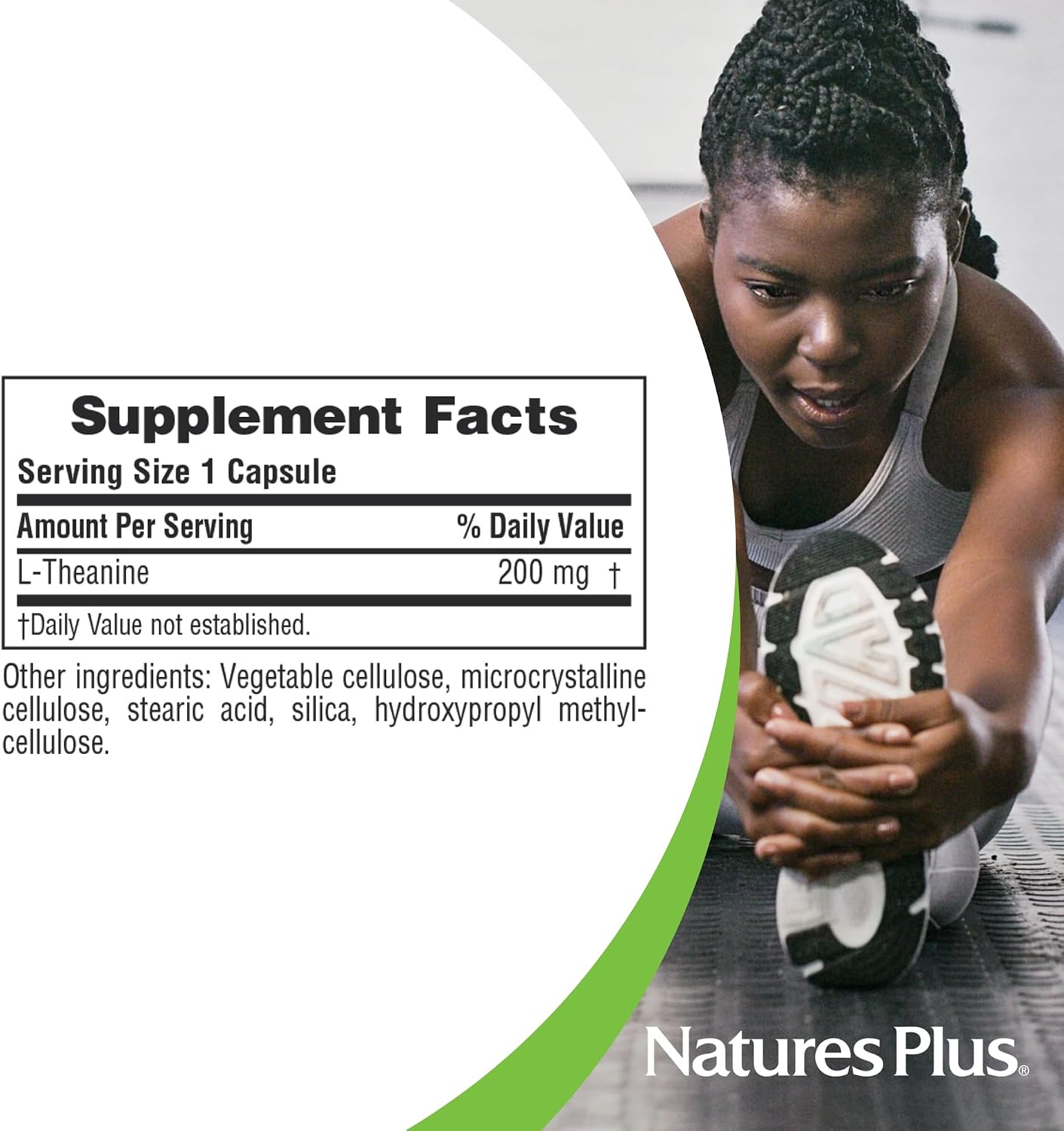 NaturesPlus PRO L-Theanine - 60 Capsules - Supports Calm Alertness, Healthy Relaxation & Improved Rest - Non-GM, Vegan & Gluten-free - görsel 4
