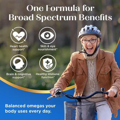 Purity Products Vegan Omega 3-6-9 – 5-in-1 Plant-Based Essential Fatty Acid Complex (60 Softgels)