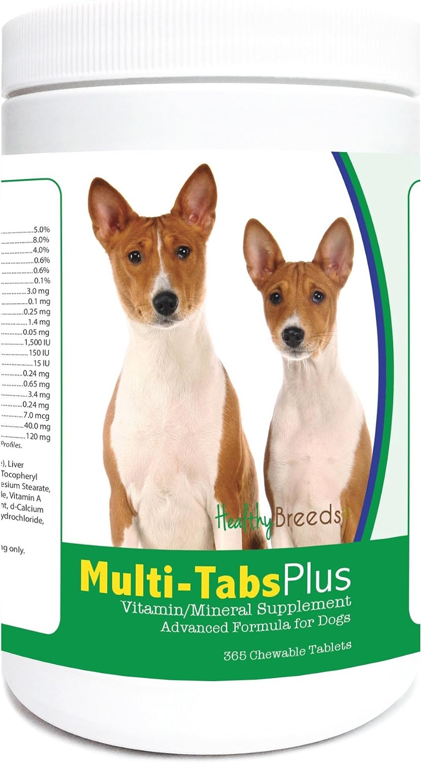 Healthy Breeds Basenji Multi-Tabs Plus Chewable Tablets 365 Count - görsel 1