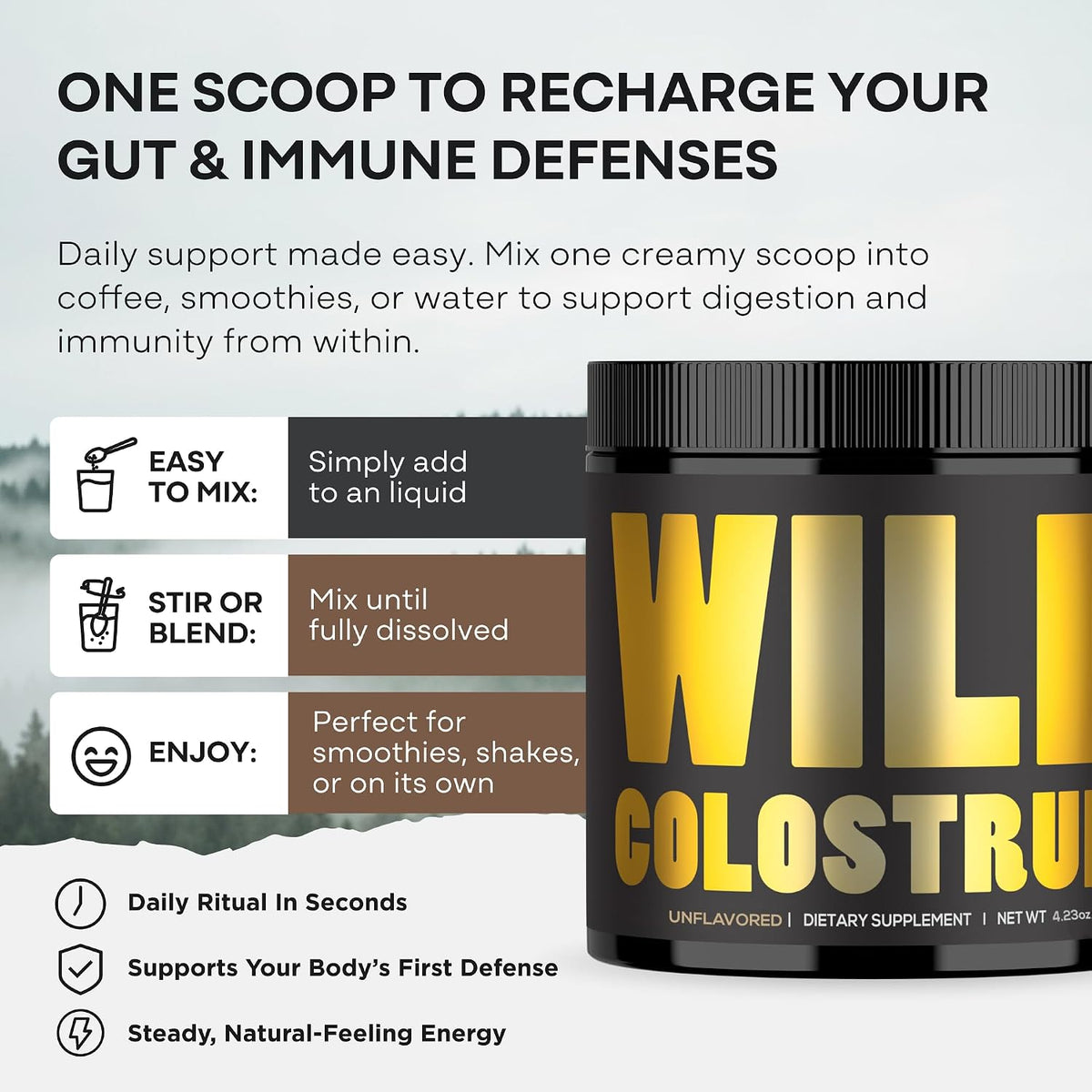 Colostrum Powder Unflavoured – Grass Fed Bovine Colostrum Supplement - görsel 4