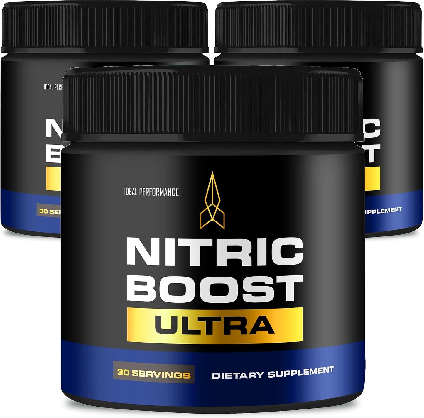 Nitric Boost Ultra Purple Powder – Official Formula for Men, Maximum Strength with BCAA (3 Pack) - görsel 1