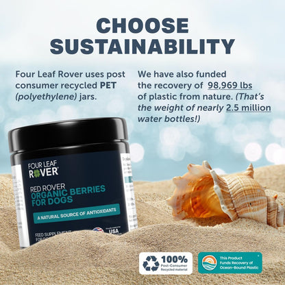 Red Rover – Dog Urinary Supplement with Organic Berries & Apple – 30 Servings