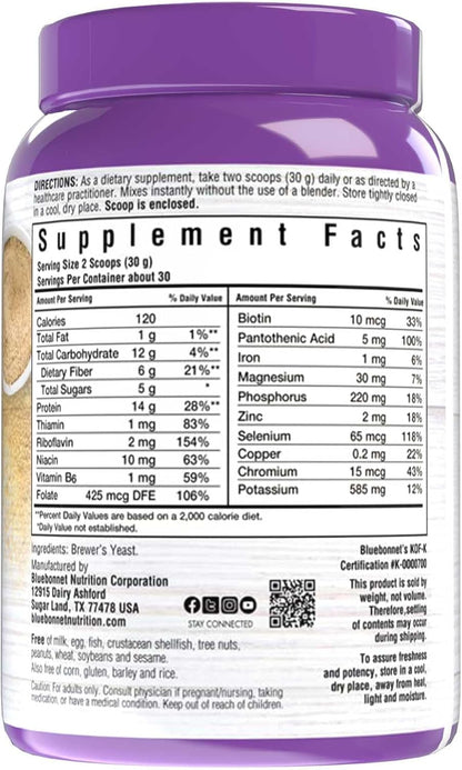 Bluebonnet Nutrition Super Earth Brewers Yeast Powder, 907 g