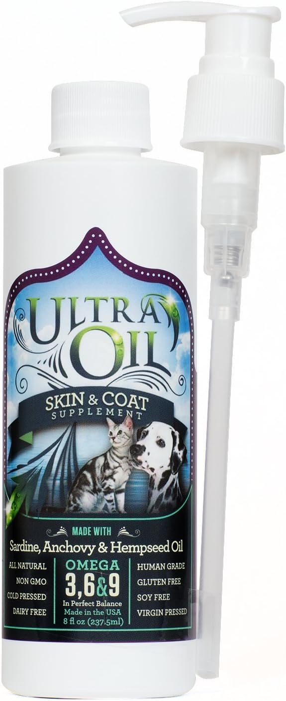 Ultra Oil Skin and Coat Supplement for Dogs and Cats, 128 oz - görsel 10
