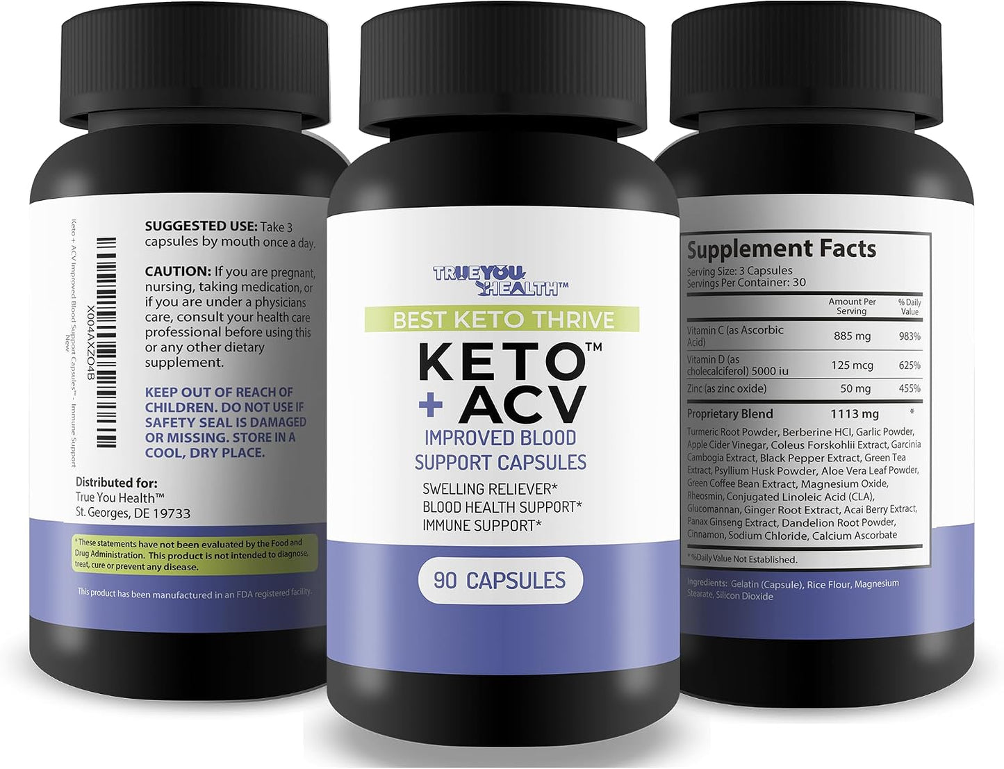 Best Keto Thrive Keto + ACV Improved Blood Support Capsules - görsel 4