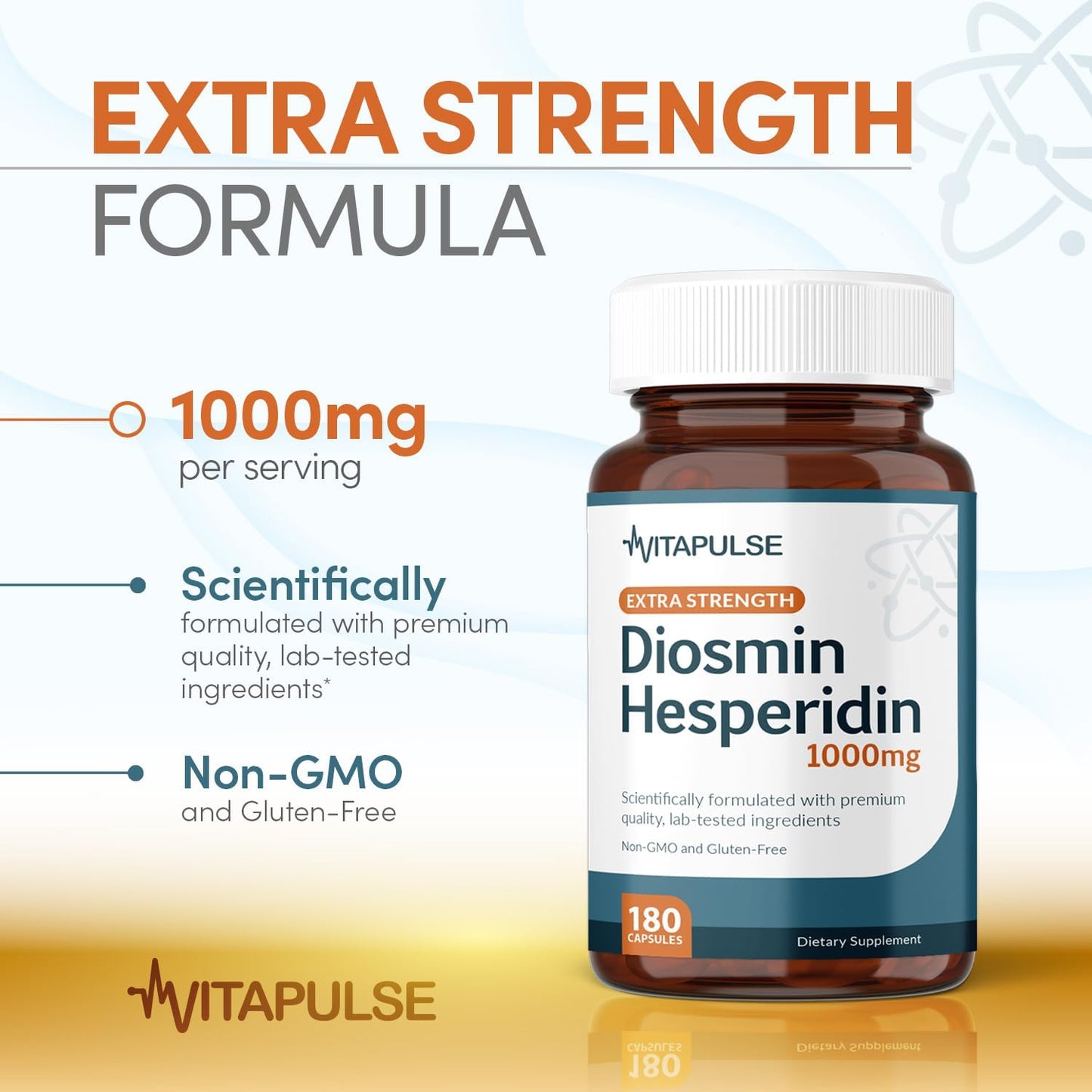 Hesperidin Plus 1000mg Per Serving (180 Vegetarian Capsules) - 90-Day Supply - görsel 4