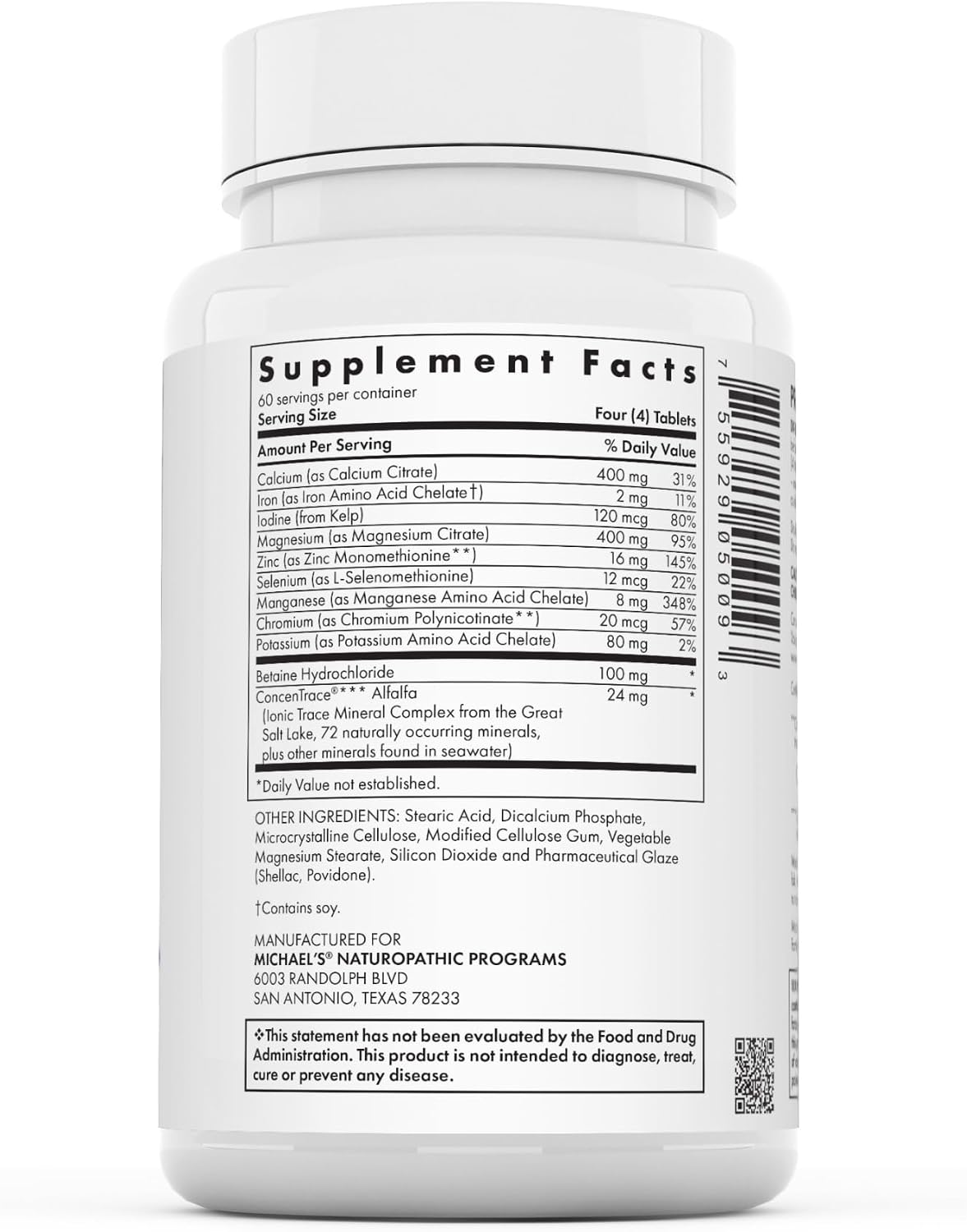 Michael's Health Naturopathic Programmes Essential Minerals - 120 Vegetarian Tablets - görsel 2