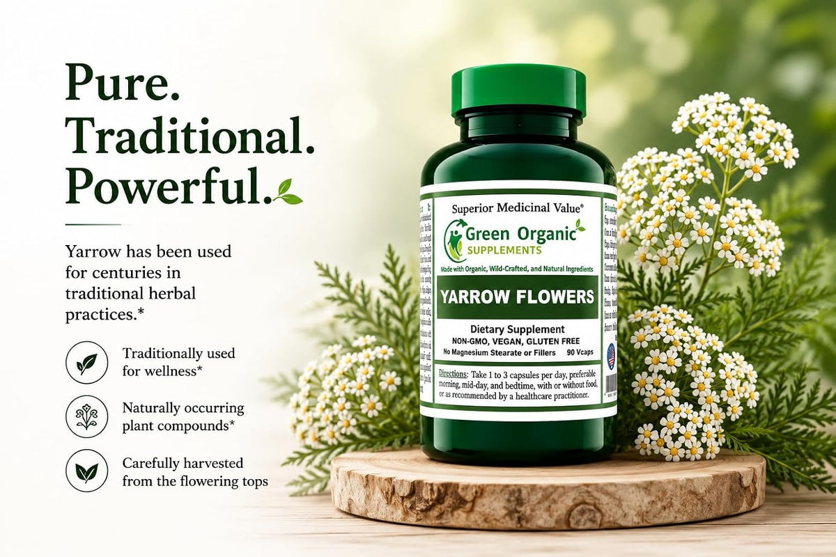 Yarrow Flower, 90 VCaps, Non-GMO, Gluten-Free (Pack of 1) - görsel 2