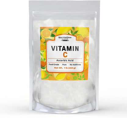 Unpretentious Vitamin C Powder (Ascorbic Acid) - Baker's Grade, 85 g