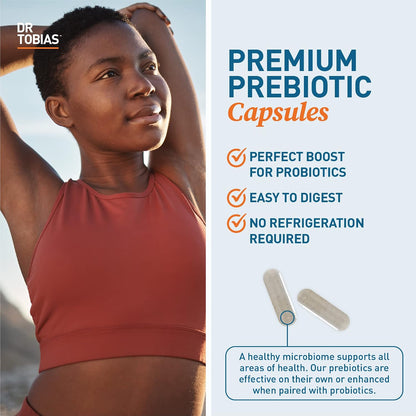 Dr. Tobias Prebiotics - Supports Digestion and Gut Health - 30 Capsules