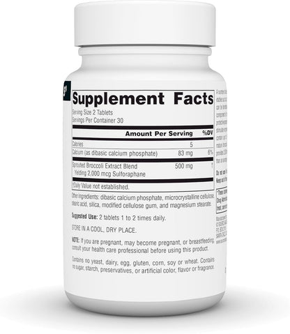 Source Naturals Broccoli Sprouts Extract, 250 mg - 60 Tablets