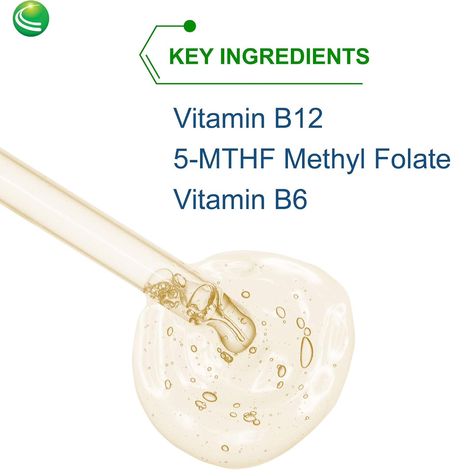 Nutra BioGenesis Methyl Factors - Vitamin B12 Drops with Methylfolate, Sublingual Liquid, Sugar-Free Cherry Flavour, 2 Fl Oz - görsel 2