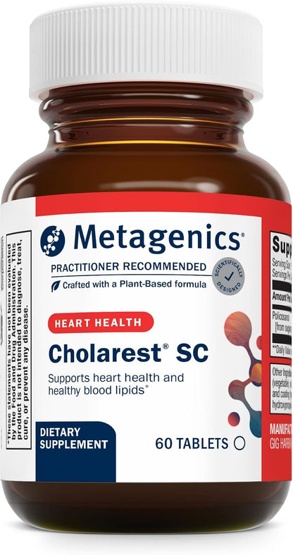 Metagenics Cholarest SC – Policosanol Food Supplement for Cardiovascular Support – 60 Tablets