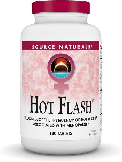 Source Naturals Hot Flush - Helps Reduce Hot Flushes Associated with Menopause - Non-GM Soy - 45 Tablets