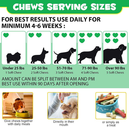 ALIVO Probiotic Chews for Dogs - Pre & Probiotic Digestive Treats with Duck Flavour, 120 Soft Chews