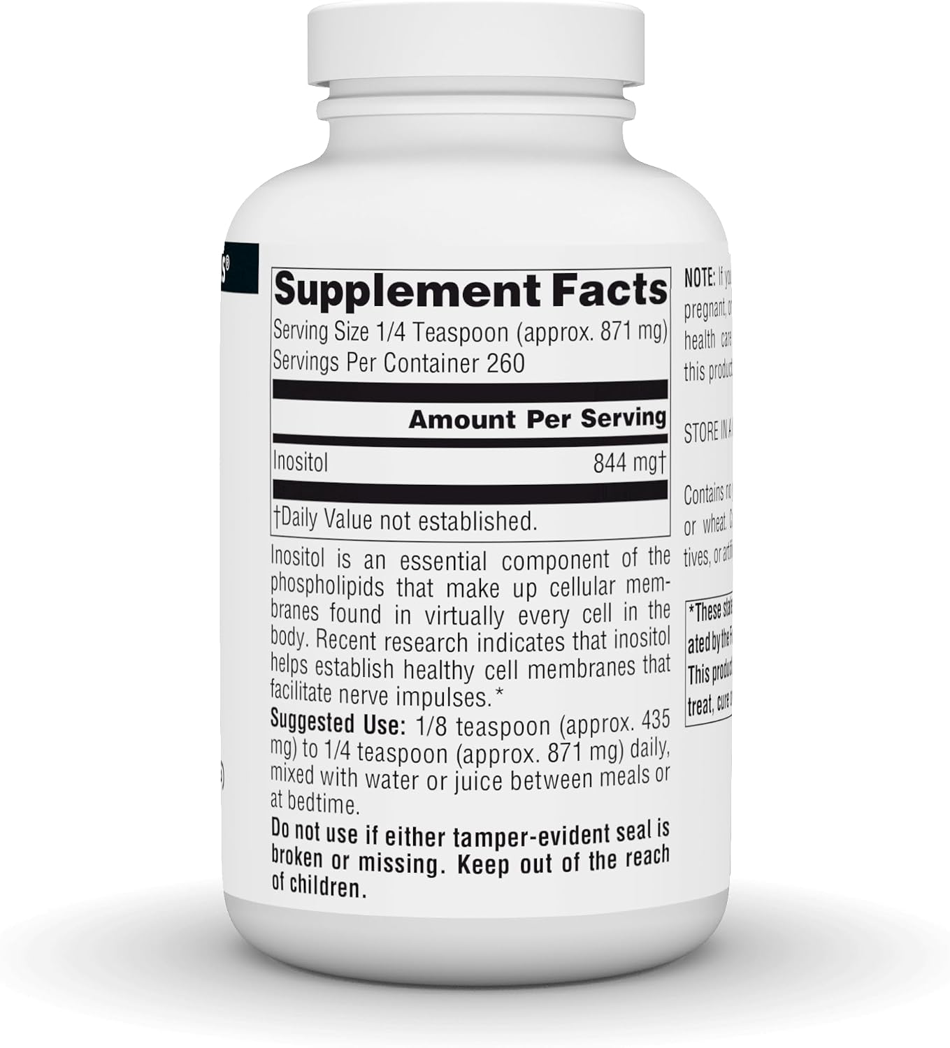 Source Naturals Pure Inositol Powder - 8 oz - görsel 2