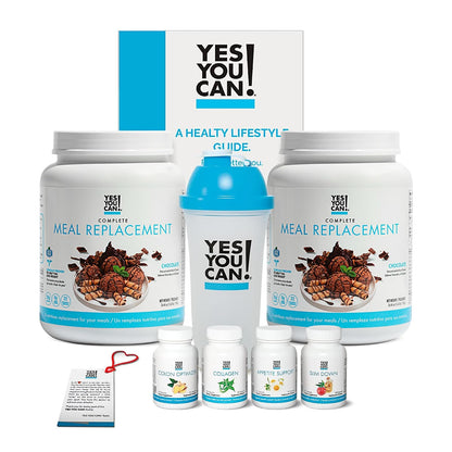 Yes You Can! Transformation Kit – Complete Meal Replacement & Supplement Kit with Protein, Vitamins, and Minerals – Chocolate Flavour