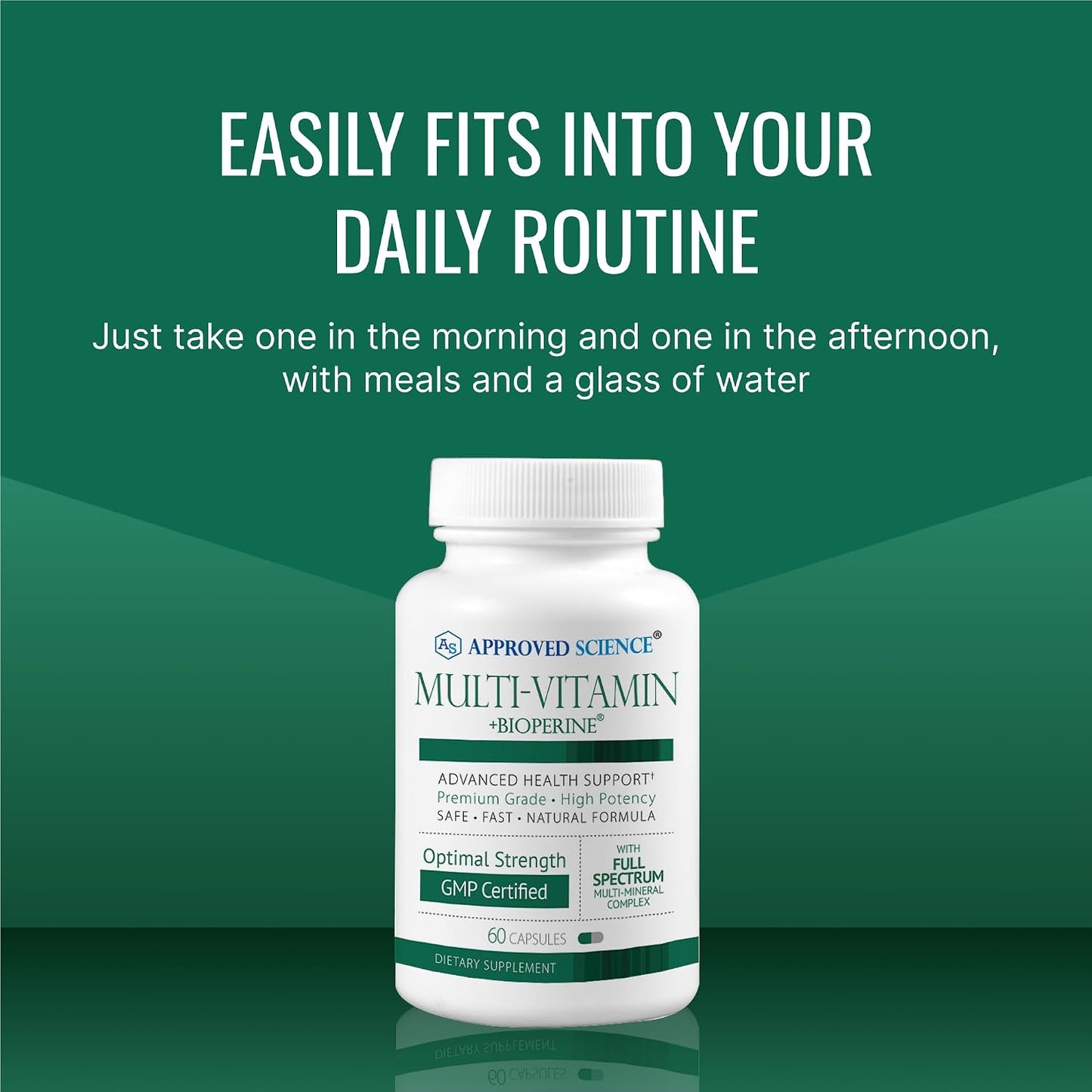 Approved Science Multivitamin – Full-Spectrum B-Vitamins, Green Tea, Lutein, Lycopene, Zeaxanthin, BioPerine – 180 Capsules (3-Month Supply) - görsel 6
