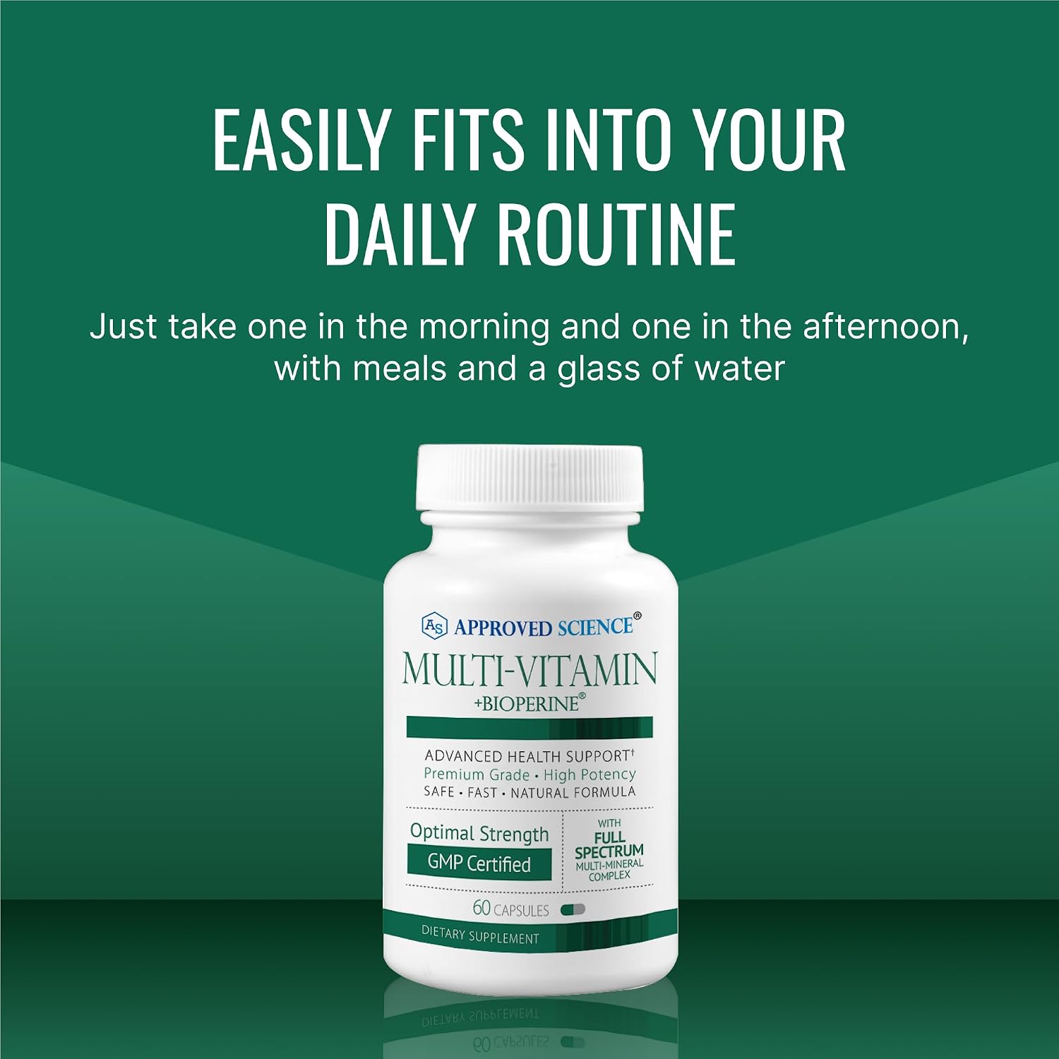 Approved Science Multivitamin – Full-Spectrum B-Vitamins, Green Tea, Lutein, Lycopene, Zeaxanthin, BioPerine – 180 Capsules (3-Month Supply) - görsel 6