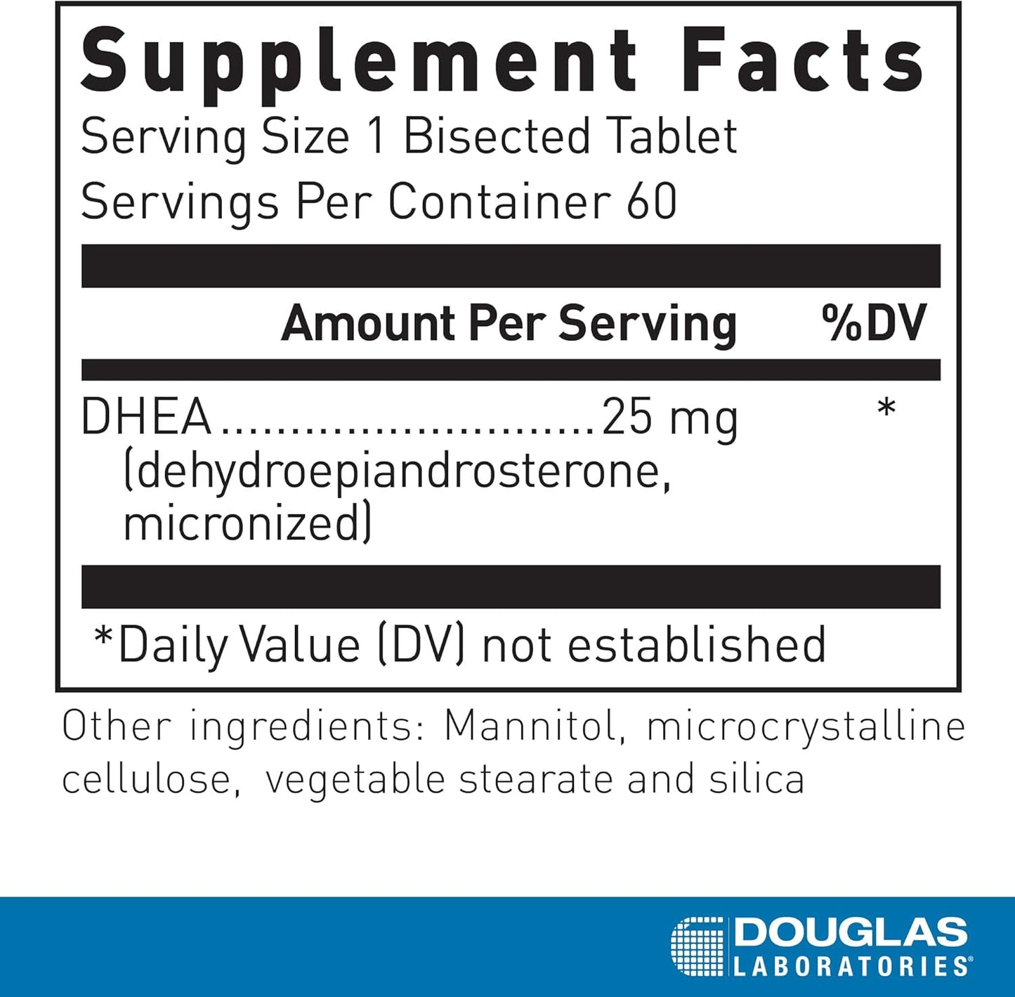 Douglas Laboratories DHEA 25 mg Dissolvable Tablets - görsel 2