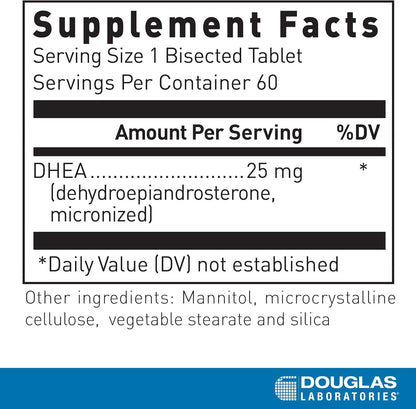 Douglas Laboratories DHEA 25 mg Dissolvable Tablets