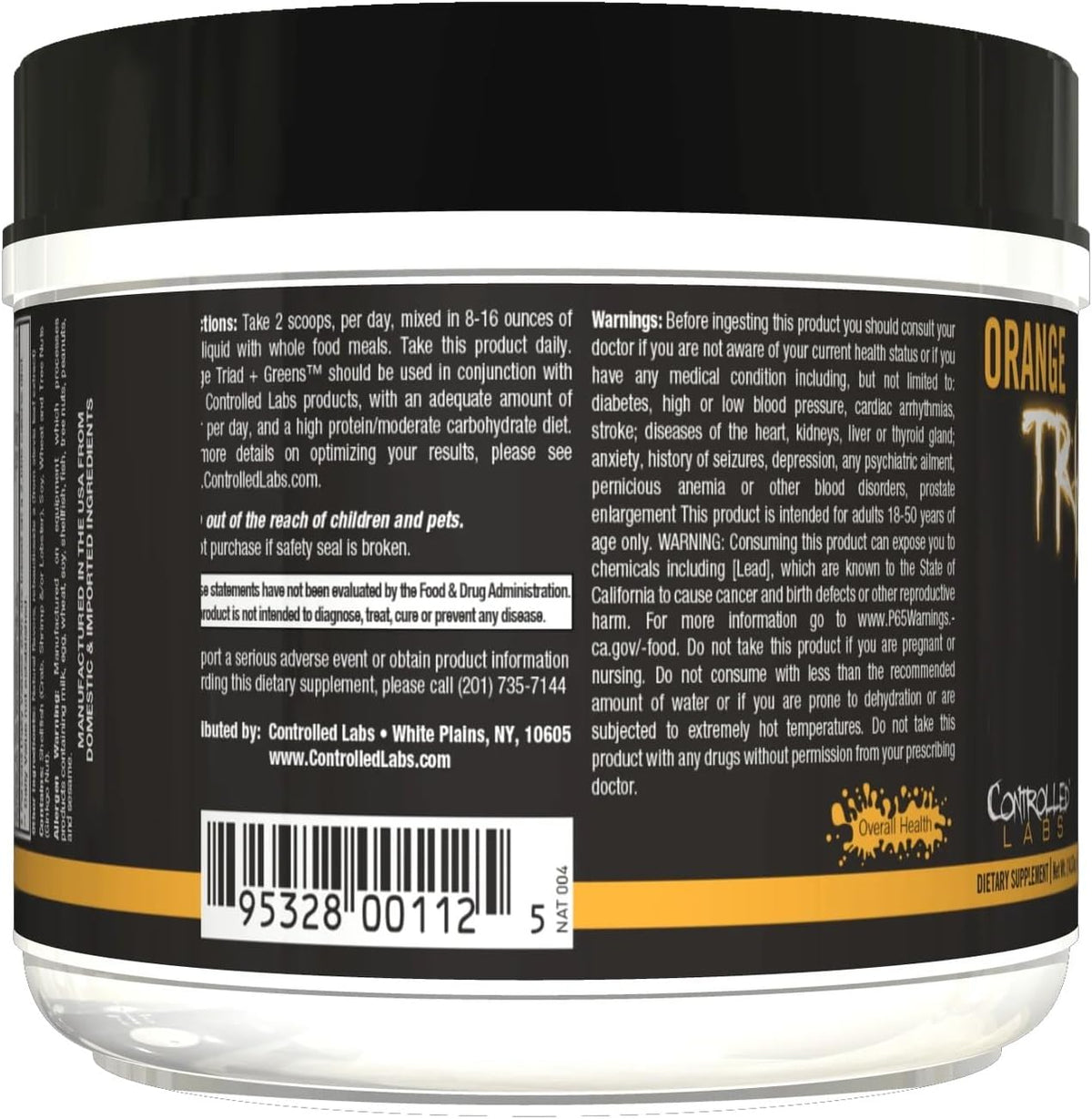 Controlled Labs Orange Triad Plus Greens - Multivitamin and Greens Powder, 30 Servings - görsel 7