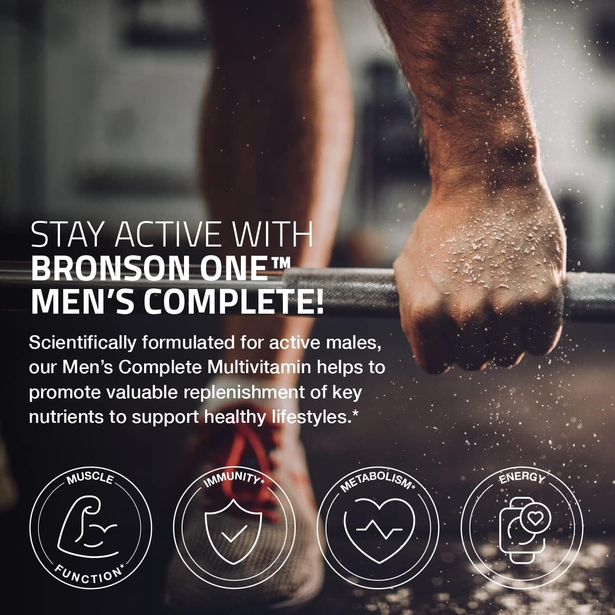 Bronson ONE Daily Men’s Complete Multivitamin Multimineral Once-Daily Multi for Active Men, 180 Tablets - görsel 4