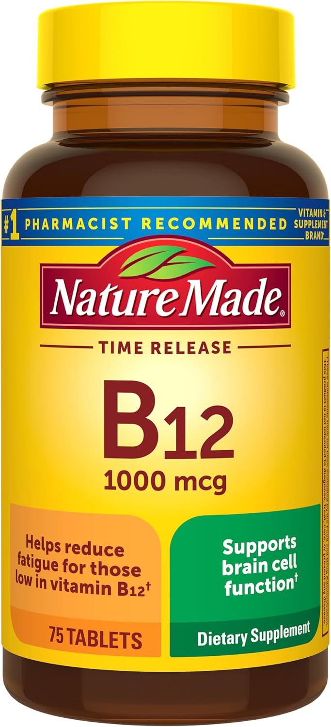 Nature Made Vitamin B12 1000 mcg Timed Release Tablets, 160 Tablets - görsel 9