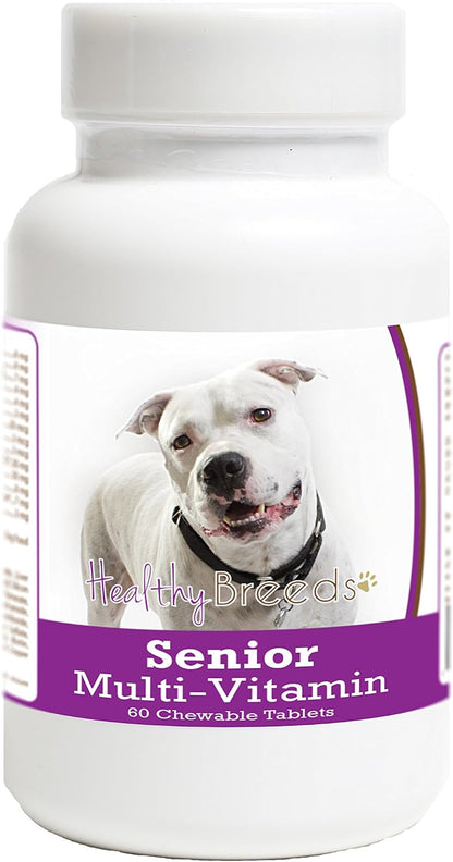Healthy Breeds Pit Bull Senior Dog Multivitamin Tablets 60 Count
