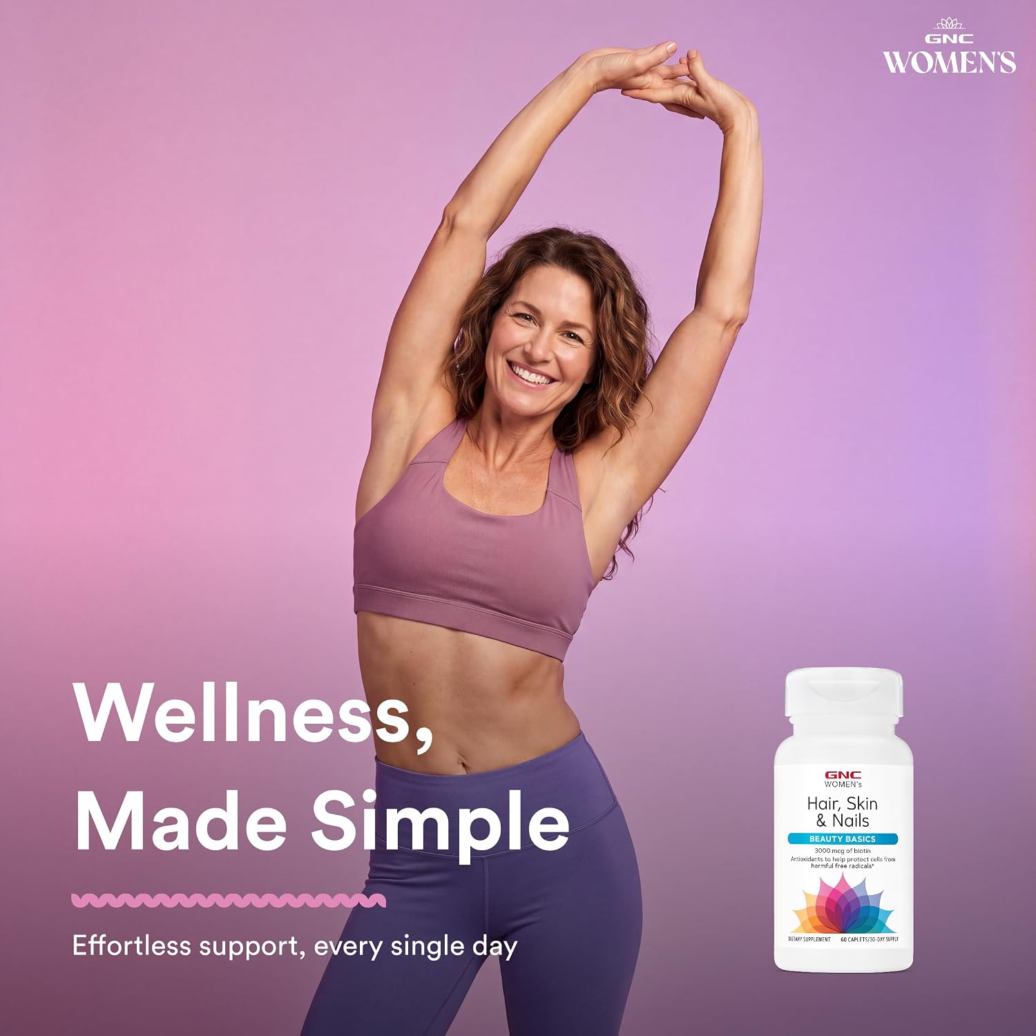 GNC Women's Hair, Skin & Nails Multivitamin Blend - görsel 5
