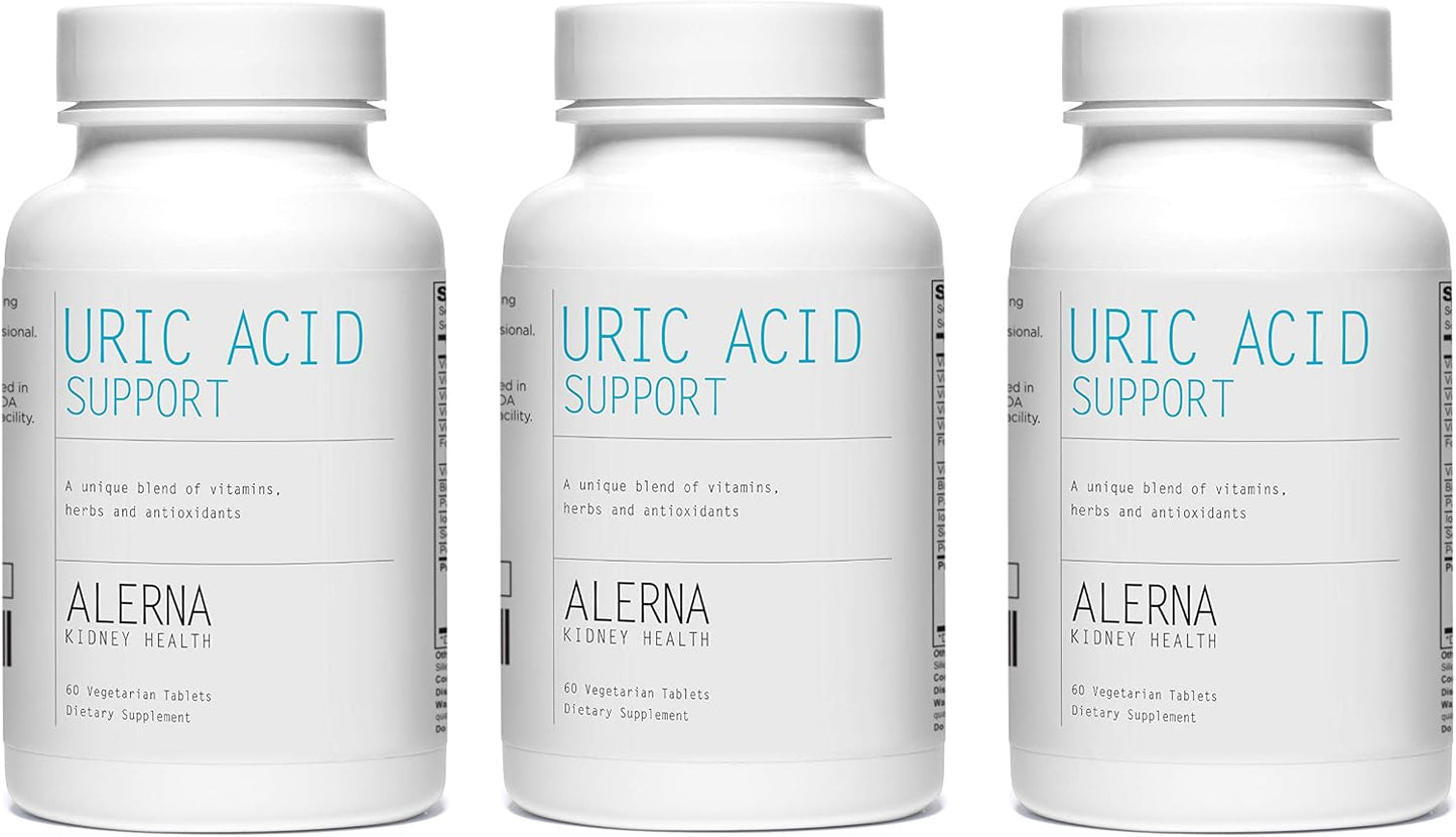 Uric Acid Support Supplement – Tart Cherry, Celery Seed, Turmeric, Quercetin – 60 Vegetarian Tablets (Pack of 3) - görsel 1