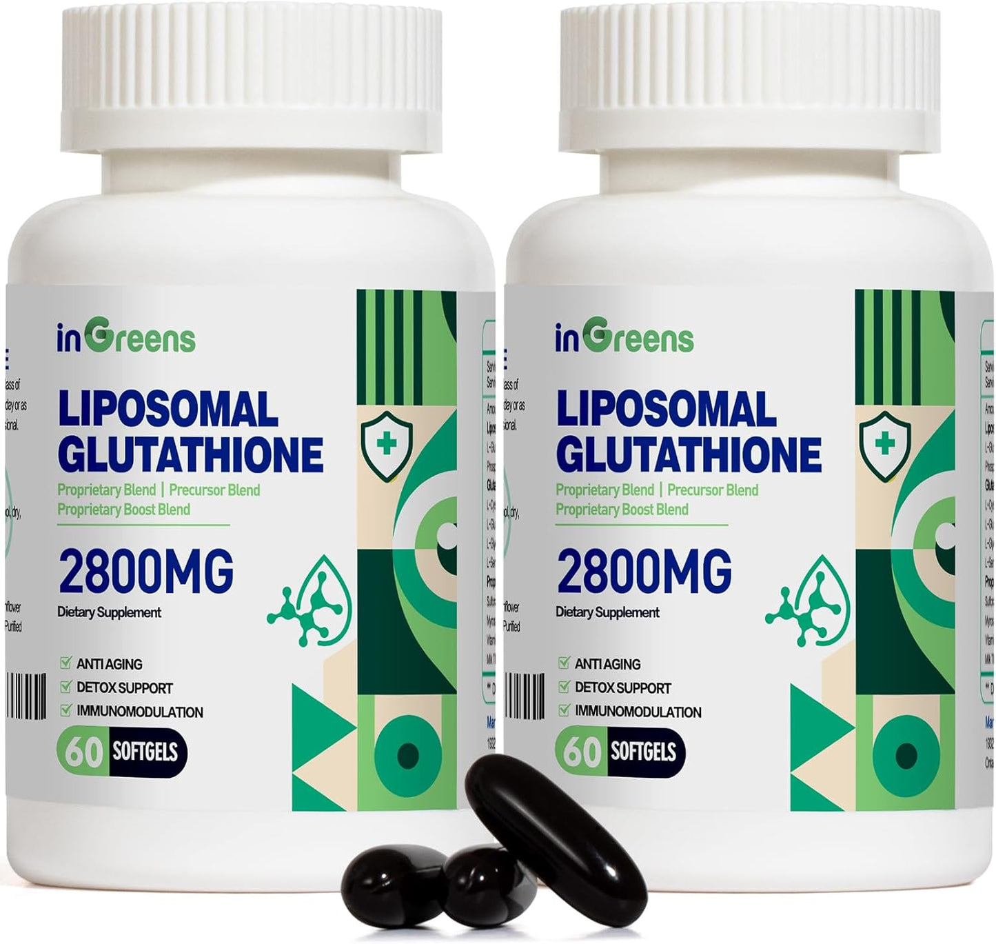 inGreens 2800 mg Liposomal Glutathione Food Supplement - görsel 1