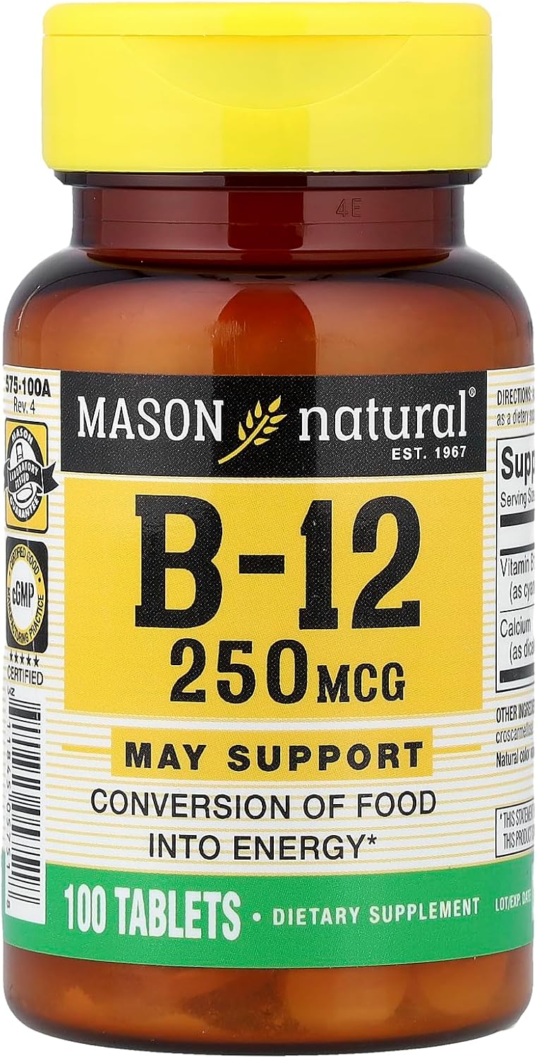 Mason Natural B12 250mcg Tablets - görsel 1
