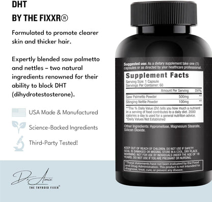 Fixxr DHT Support - Saw Palmetto & Nettles - 60 Capsules