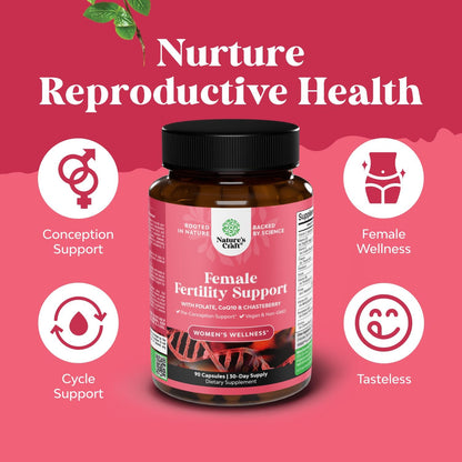 Fertility Supplements for Women with Inositol & Folic Acid – Preconception Vitamins for Hormone Balance with L-methylfolate, B12, Vitamin D3, Iodine, Selenium, Zinc and CoQ10 – 90 Count