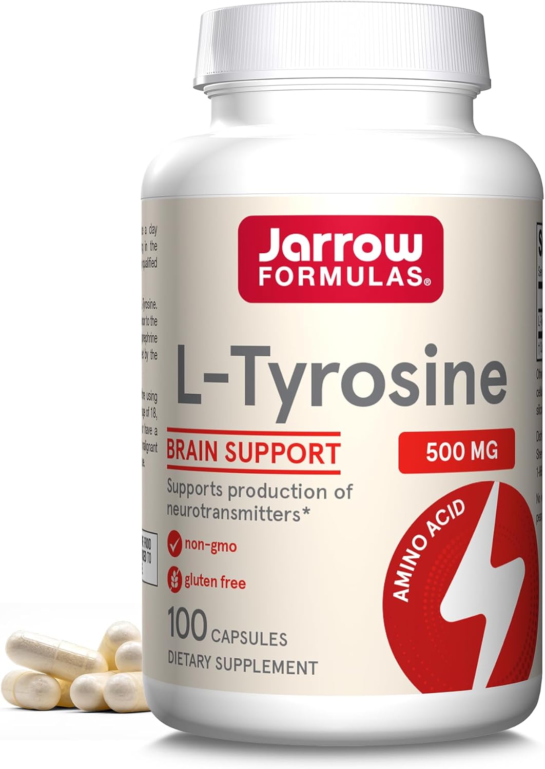 Jarrow Formulae L-Tyrosine 500 mg – 200 Capsules (Pack of 2) - görsel 8