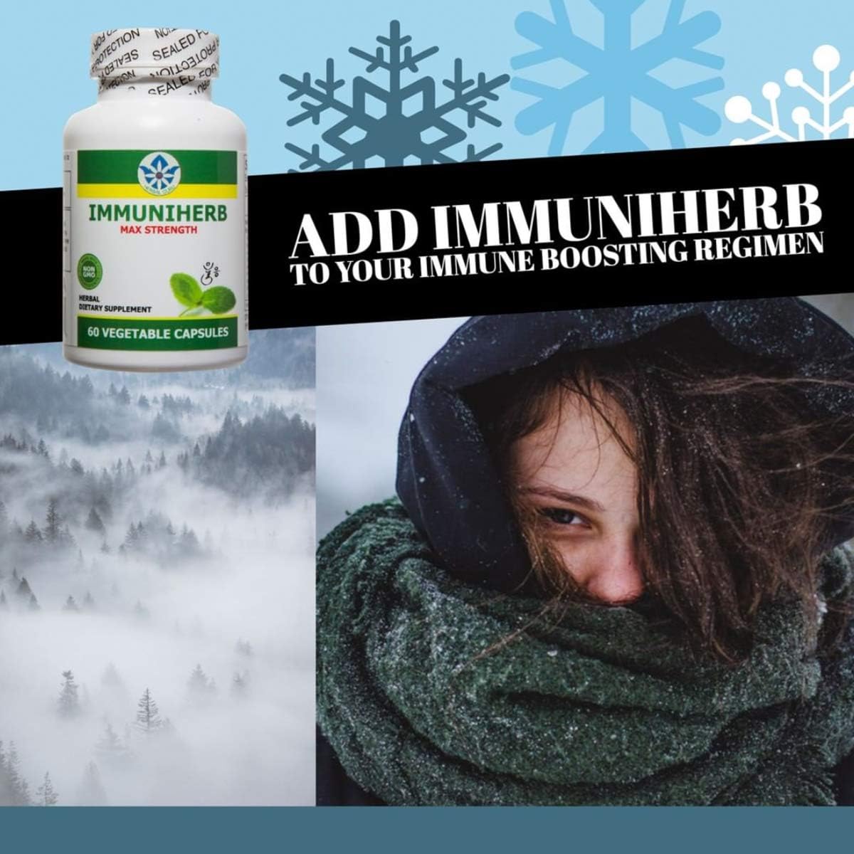 Immuniherb Immune Support Supplement – Herbal Immunity with Ginger, Forsythia, Liquorice Root, Vitamin C & Zinc – 60 Veg Capsules - görsel 7