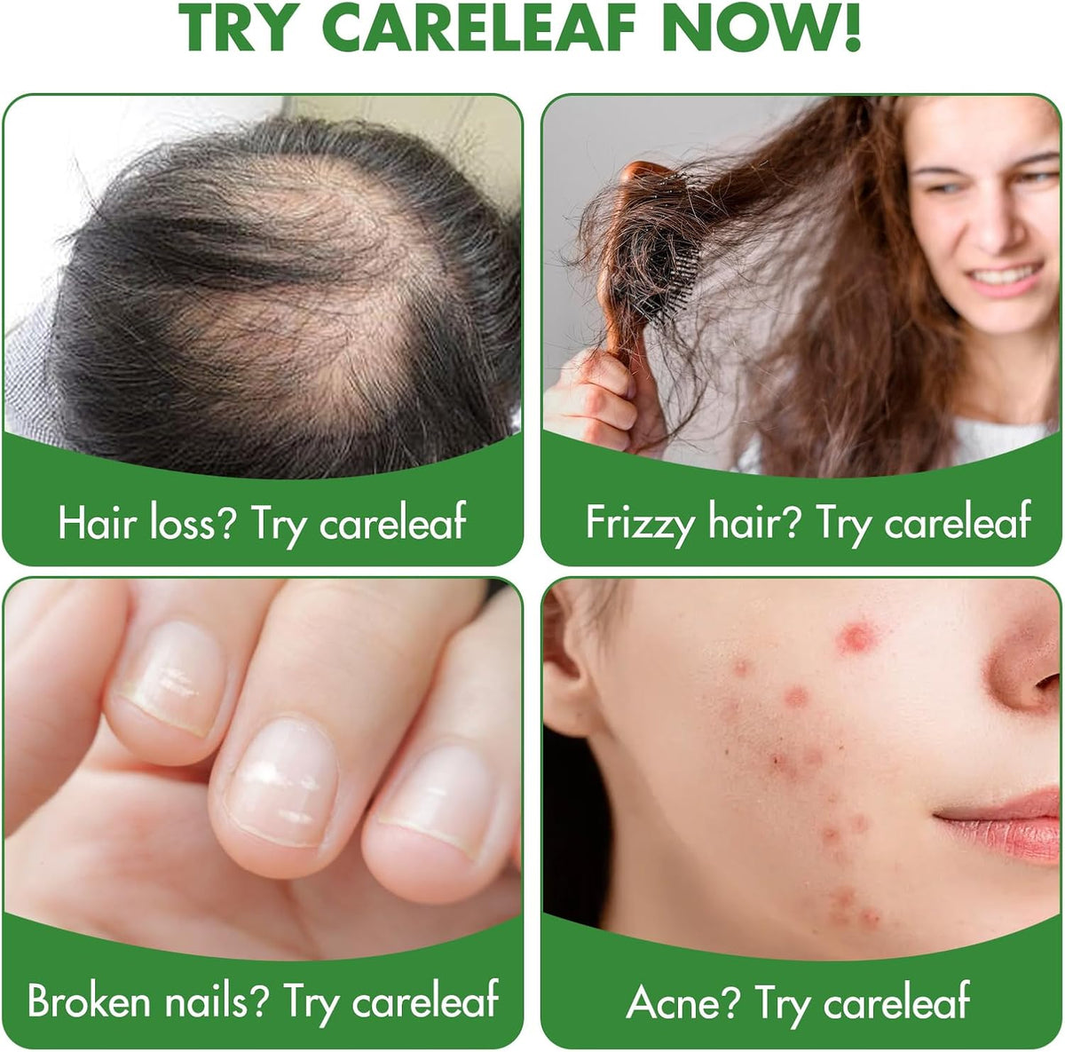 Careleaf Biotin 10000mcg Gummies for Hair, Skin and Nails, with Collagen & Keratin, 60 Count (Orange Flavour) - görsel 5