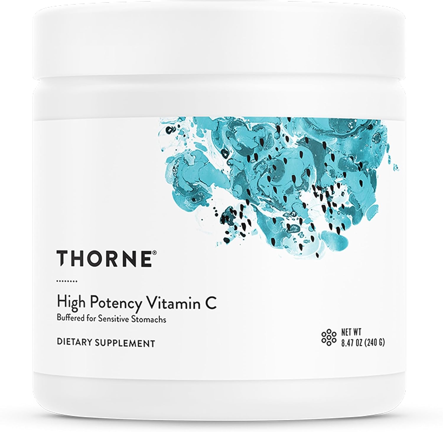 THORNE - High Potency Vitamin C - Ascorbic Acid with Calcium, Magnesium & Potassium - 42 Servings - görsel 1
