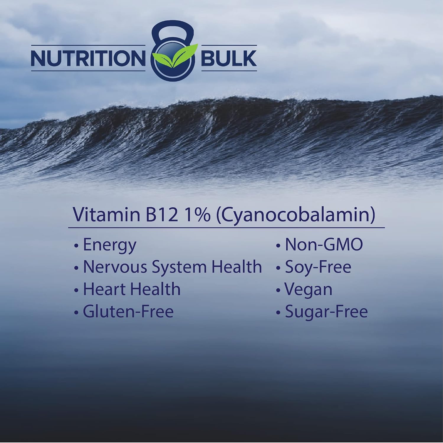 Vitamin B12 - 1% Cyanocobalamin Powder, Vegan, Non-GMO, Gluten-Free (50g) - görsel 2