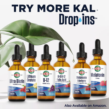 KAL D3 K2 DropIns 125 mcg / 500 mcg Liquid Vitamin D3 K2 Drops