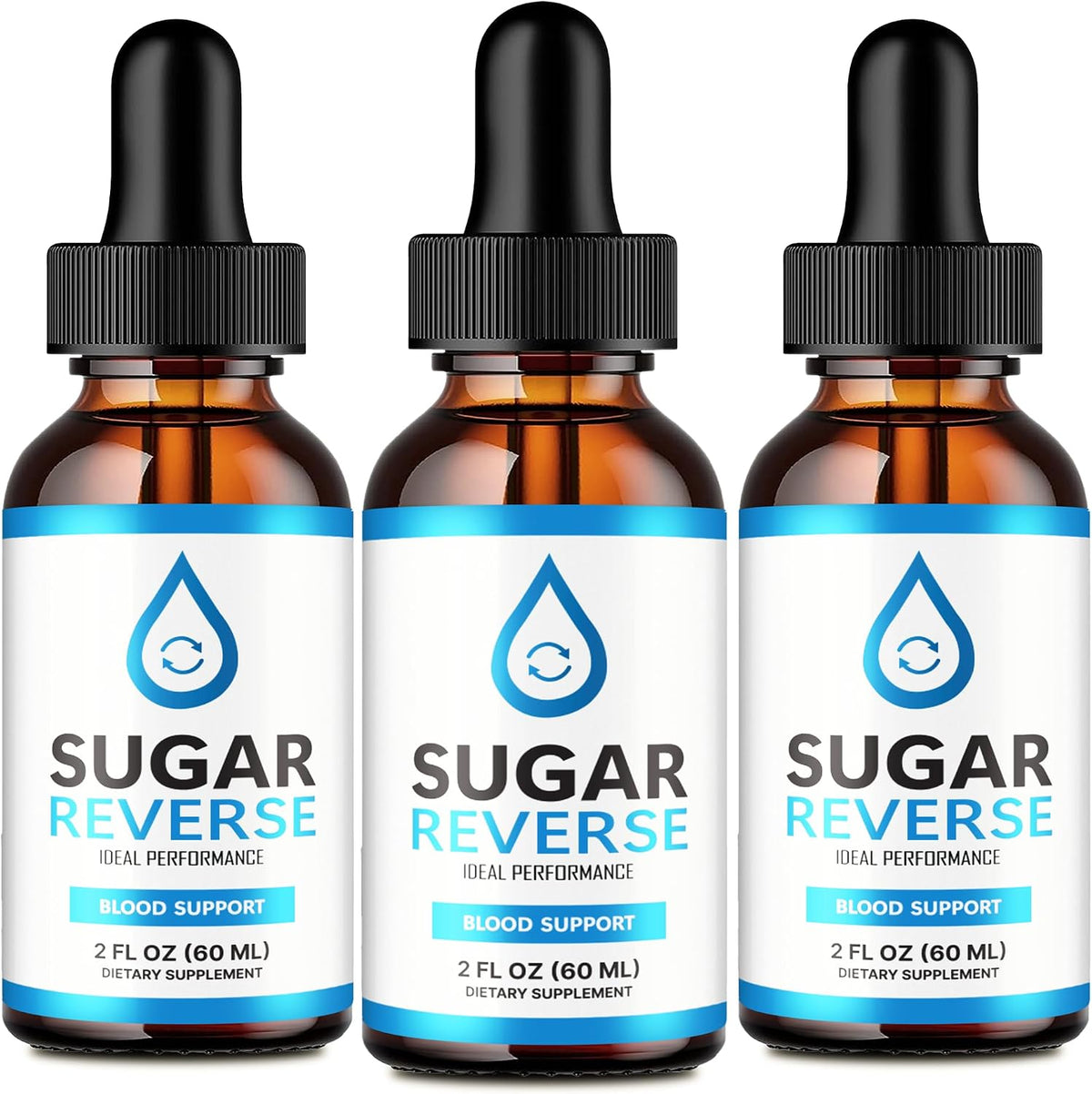 Sugar Reverse Drops - Advanced Formula Liquid Supplement - Maximum Strength (3 Pack) - görsel 1