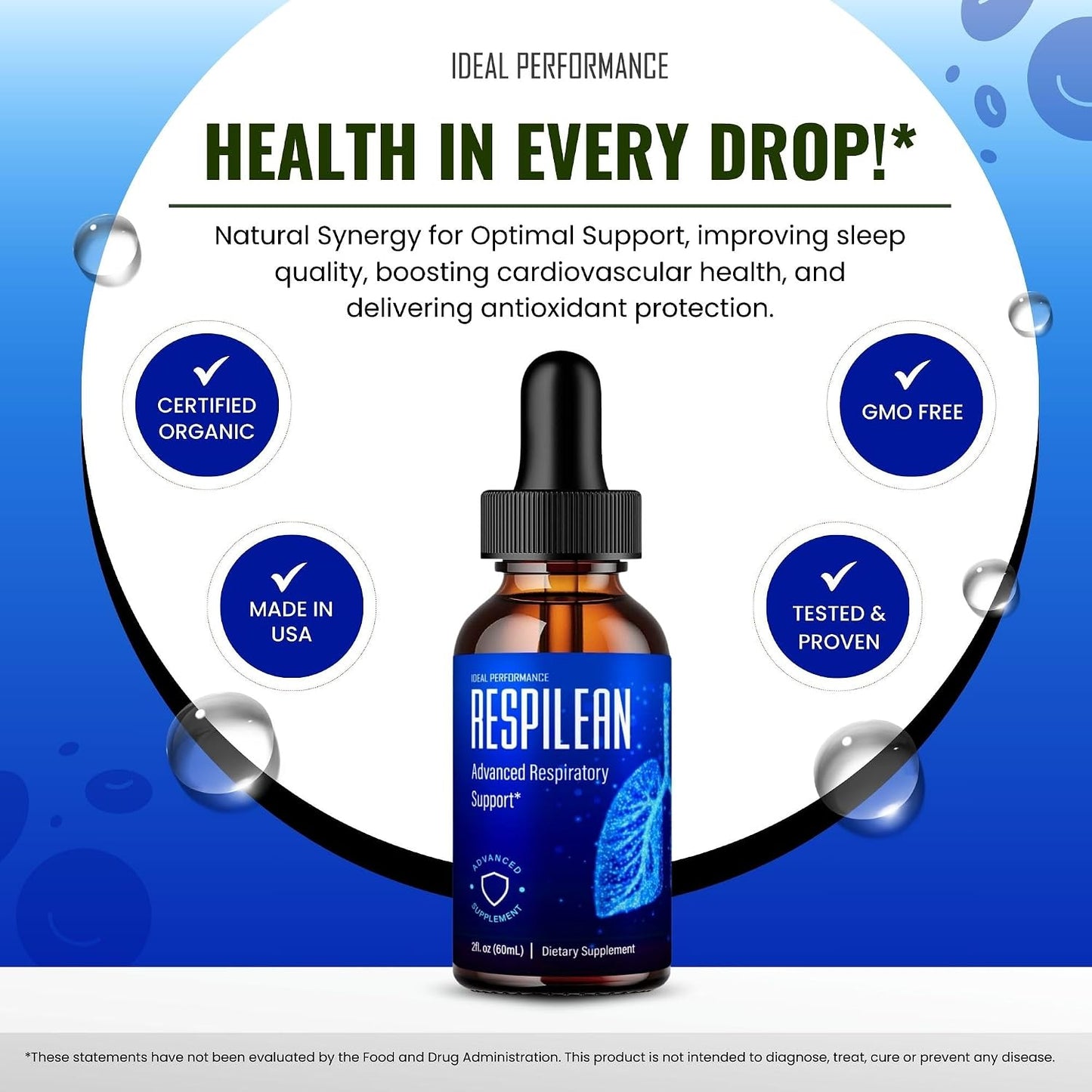 Respilean Drops – Blood Formula Support Supplement, Maximum Strength, All Natural (Pack of 2) - görsel 5