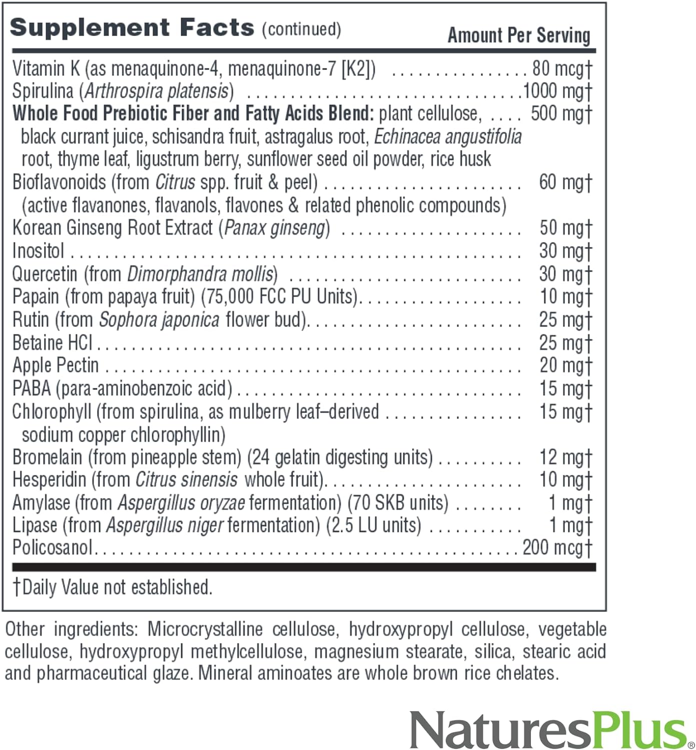 NaturesPlus Source of Life No Iron Multivitamin - 90 Tablets - görsel 5