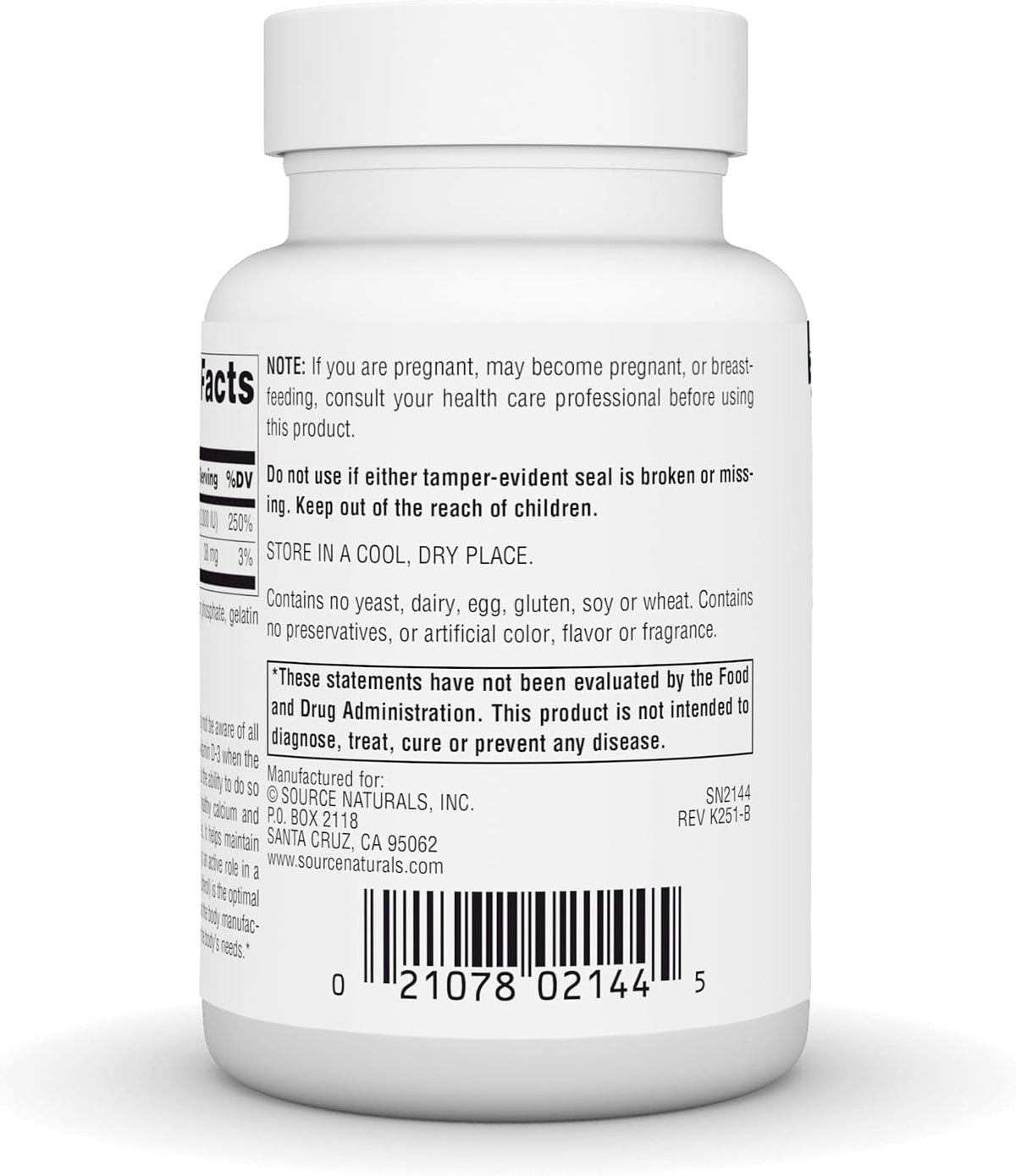 Source Naturals Vitamin D3 50 mcg (2000 IU) - Bioactive Cholecalciferol for Bone and Immune Health - 100 Capsules - görsel 4