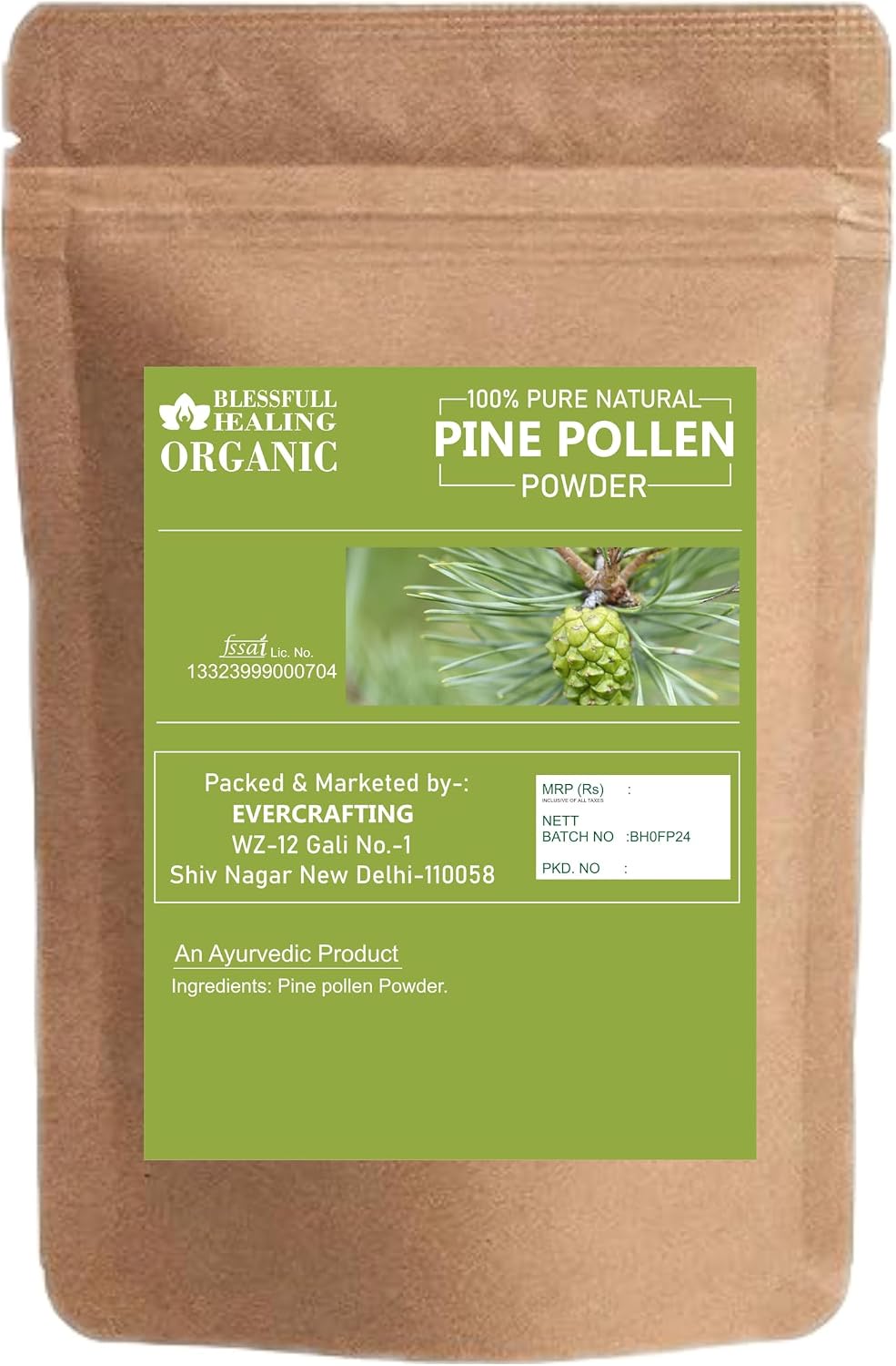 Organic Pine Pollen Powder – 100% Pure – 100g (3.52 oz) - görsel 2