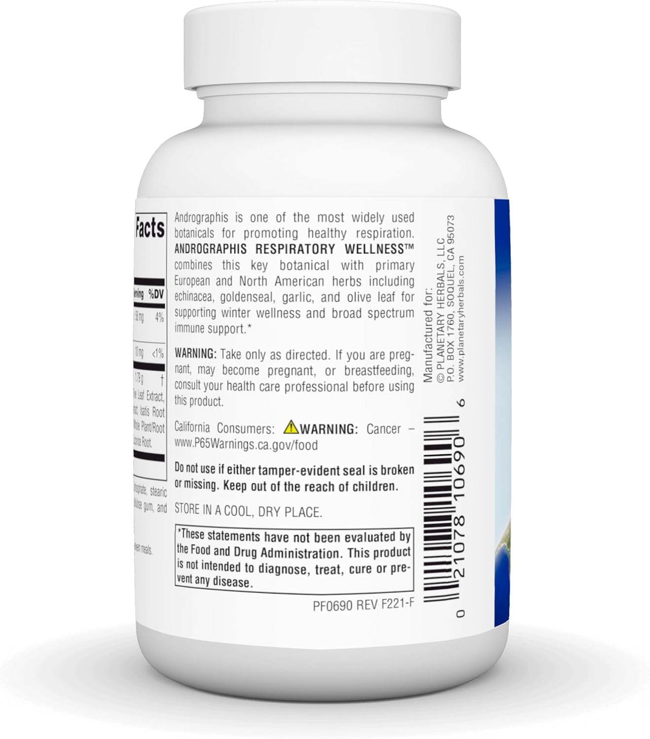 Planetary Herbals Andrographis Traditional Respiratory Support, 60 Capsules - görsel 3