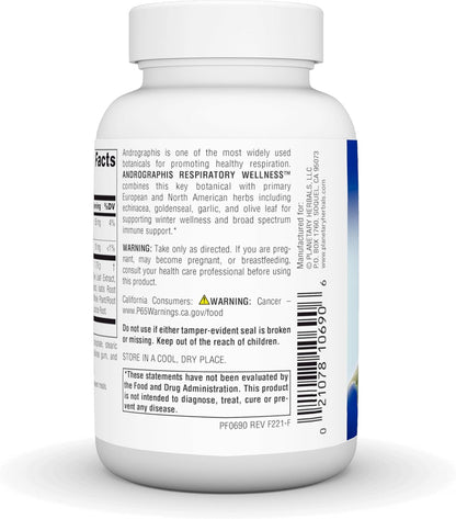 Planetary Herbals Andrographis Traditional Respiratory Support, 60 Capsules